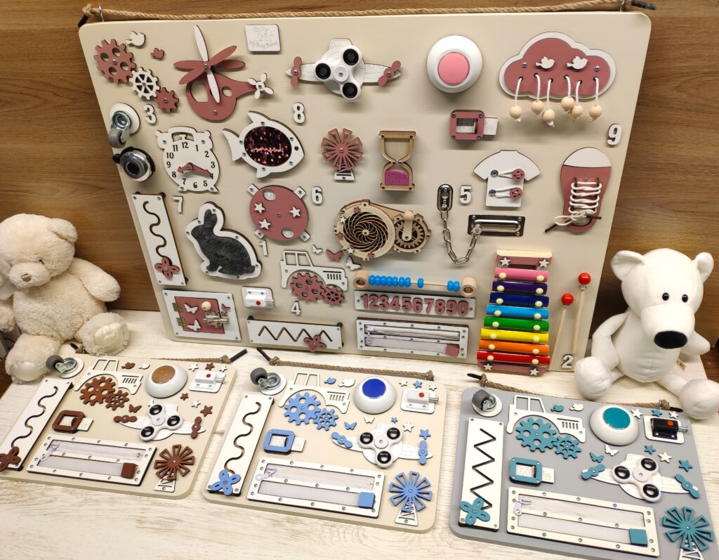 montessori busy board for child